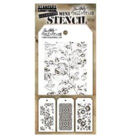 STAMPERS ANONYMOUS STAMPERS ANONYMOUS TIM HOLTZ MINI LAYERING STENCIL SET #25 3/PK