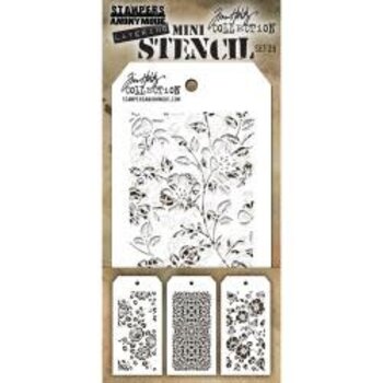 STAMPERS ANONYMOUS STAMPERS ANONYMOUS TIM HOLTZ MINI LAYERING STENCIL SET #25 3/PK