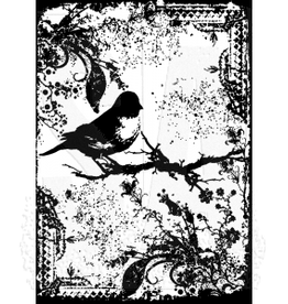STAMPERS ANONYMOUS STAMPERS ANONYMOUS TIM HOLTZ COMPONENTS TATTERED SPARROW CLING STAMP