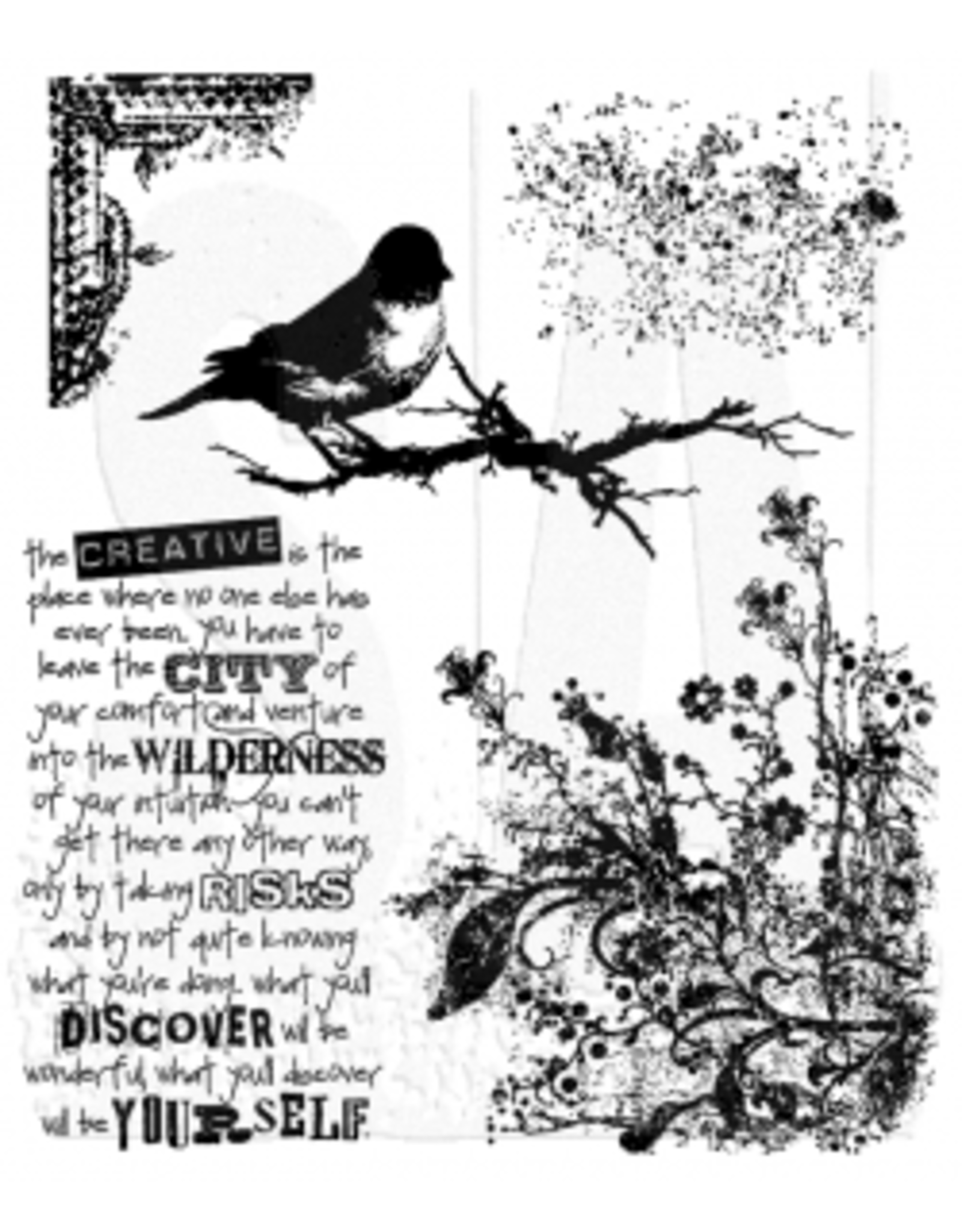 STAMPERS ANONYMOUS STAMPERS ANONYMOUS TIM HOLTZ URBAN TAPESTRY CLING STAMP SET