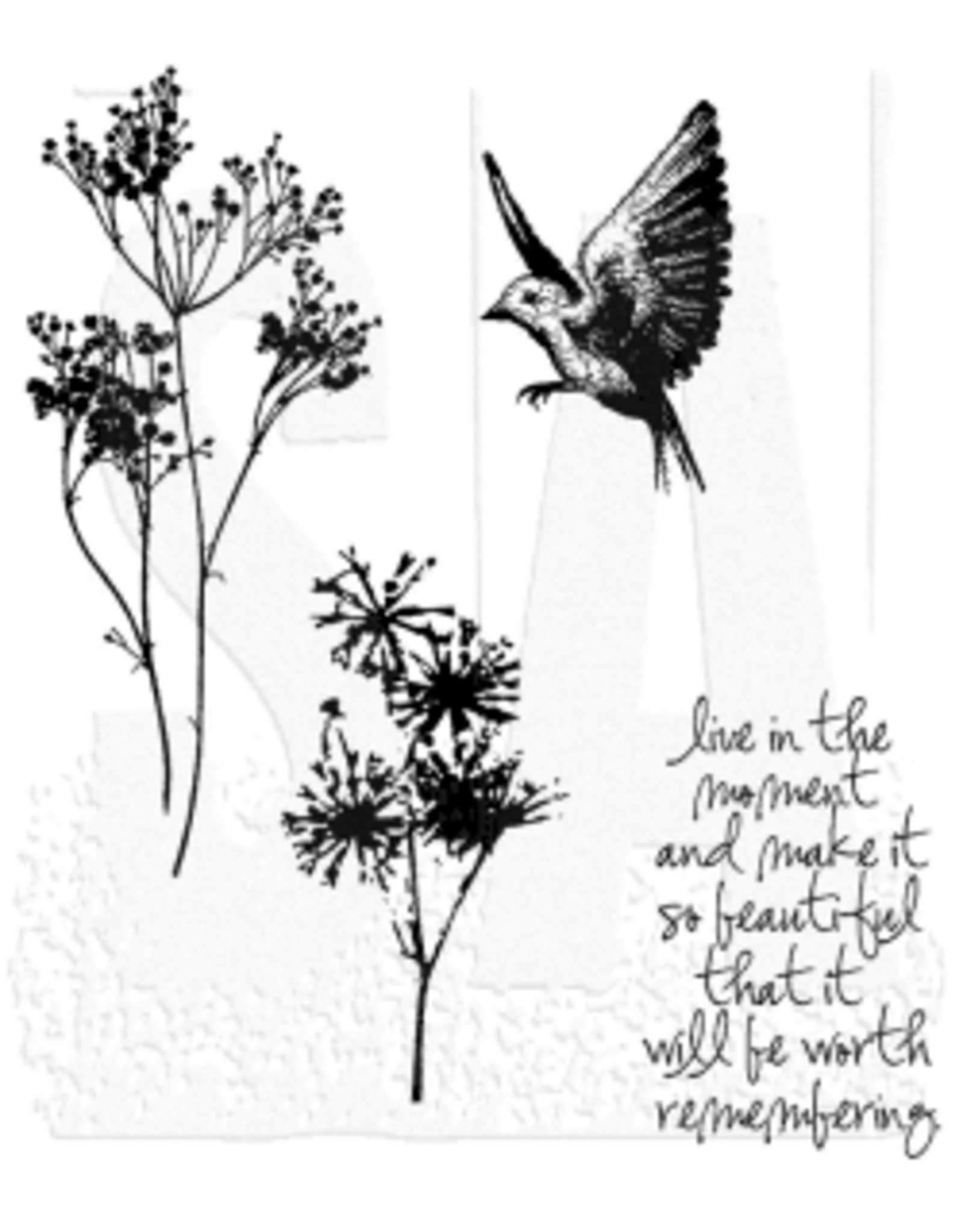 STAMPERS ANONYMOUS STAMPERS ANONYMOUS TIM HOLTZ NATURE'S MOMENTS CLING STAMP SET