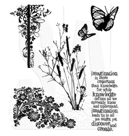 STAMPERS ANONYMOUS STAMPERS ANONYMOUS TIM HOLTZ NATURE'S DISCOVERY CLING STAMP SET