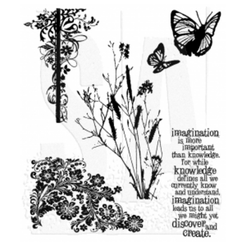 STAMPERS ANONYMOUS STAMPERS ANONYMOUS TIM HOLTZ NATURE'S DISCOVERY CLING STAMP SET