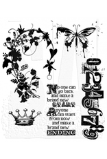 STAMPERS ANONYMOUS STAMPERS ANONYMOUS TIM HOLTZ FAIRY TALE FRENZY CLING STAMP SET