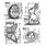 STAMPERS ANONYMOUS STAMPERS ANONYMOUS TIM HOLTZ EASTER BLUEPRINT CLING STAMP SET