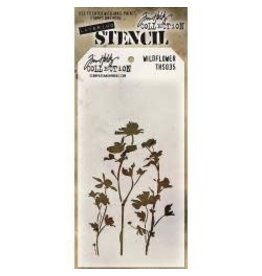 STAMPERS ANONYMOUS STAMPERS ANONYMOUS TIM HOLTZ WILDFLOWER LAYERING STENCIL