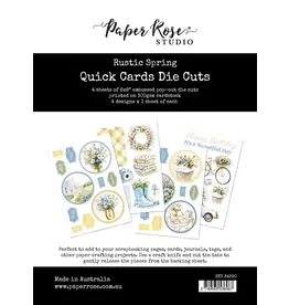 PAPER ROSE PAPER ROSE RUSTIC SPRING QUICK CARDS DIE CUTS