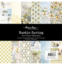 PAPER ROSE PAPER ROSE RUSTIC SPRING 6x6 PAPER COLLECTION