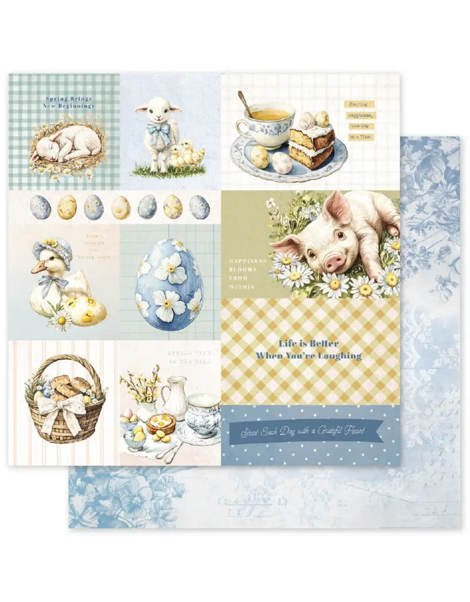 PAPER ROSE PAPER ROSE RUSTIC SPRING 6x6 PAPER COLLECTION