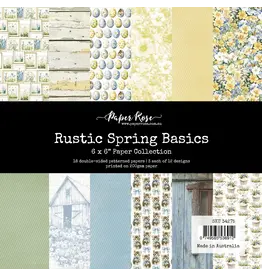 PAPER ROSE PAPER ROSE RUSTIC SPRING 6x6 BASICS PAPER COLLECTION