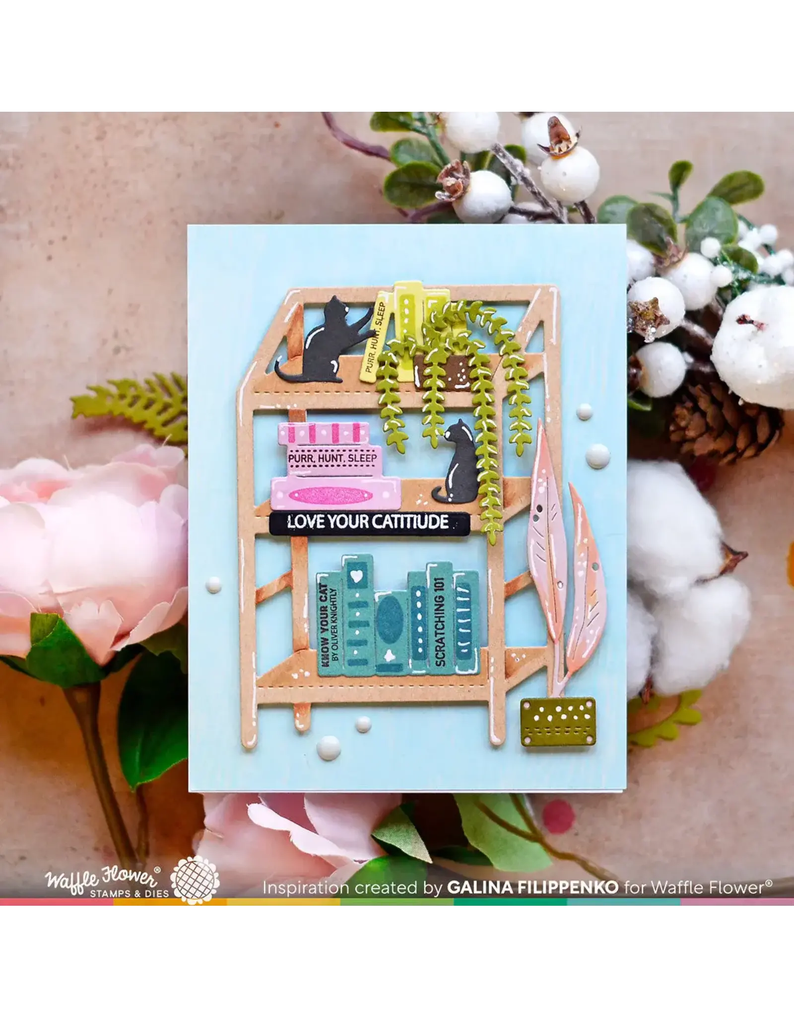WAFFLE FLOWER WAFFLE FLOWER THREE-TIERED SHELF DIE