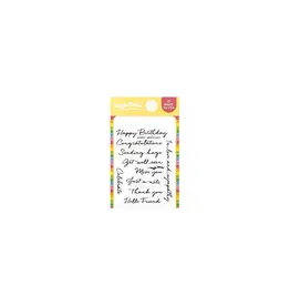WAFFLE FLOWER WAFFLE FLOWER SIMPLY SAID CLEAR STAMP SET