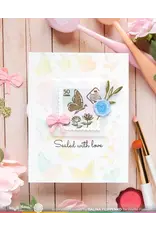 WAFFLE FLOWER WAFFLE FLOWER POSTAGE COLLAGE WILD BUTTERFLIES CLEAR STAMP SET