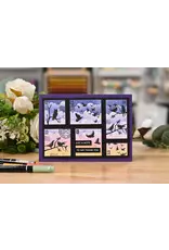 WAFFLE FLOWER WAFFLE FLOWER POSTAGE COLLAGE WILD BIRDS CLEAR STAMP SET
