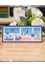 WAFFLE FLOWER WAFFLE FLOWER POSTAGE COLLAGE WILD BIRDS CLEAR STAMP SET