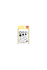 WAFFLE FLOWER WAFFLE FLOWER POSTAGE COLLAGE MINI SEALS CLEAR STAMP SET
