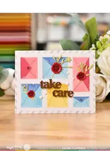 WAFFLE FLOWER WAFFLE FLOWER POSTAGE COLLAGE MINI SEALS DIE SET
