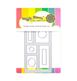 WAFFLE FLOWER WAFFLE FLOWER POSTAGE COLLAGE SLIMLINE BLOCKS DIE SET