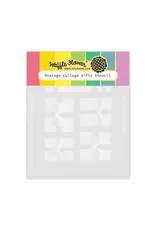 WAFFLE FLOWER WAFFLE FLOWER POSTAGE COLLAGE GIFTS STENCIL SET