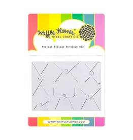 WAFFLE FLOWER WAFFLE FLOWER POSTAGE COLLAGE ENVELOPE DIE