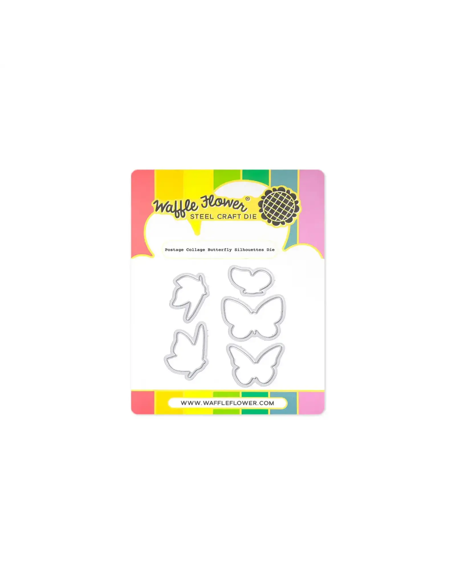 WAFFLE FLOWER WAFFLE FLOWER POSTAGE COLLAGE BUTTERFLY SILHOUETTES DIE SET