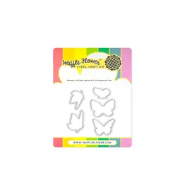 WAFFLE FLOWER WAFFLE FLOWER POSTAGE COLLAGE BUTTERFLY SILHOUETTES DIE SET