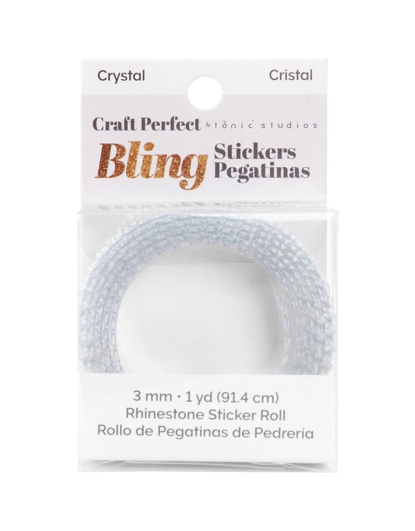 TONIC TONIC STUDIOS CRAFT PERFECT CLEAR RHINESTONE STICKER ROLL