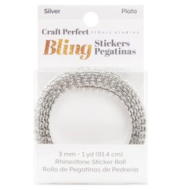 TONIC TONIC STUDIOS CRAFT PERFECT SILVER RHINESTONE STICKER ROLL