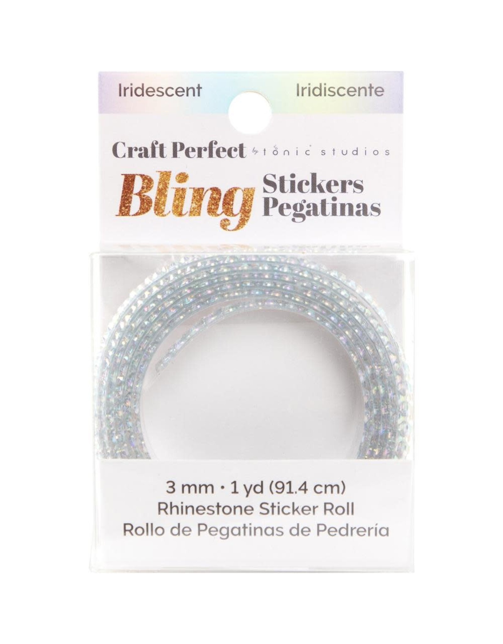 TONIC TONIC STUDIOS CRAFT PERFECT IRIDESCENT RHINESTONE STICKER ROLL
