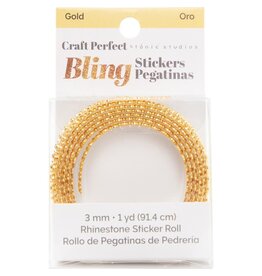 TONIC TONIC STUDIOS CRAFT PERFECT GOLD RHINESTONE STICKER ROLL