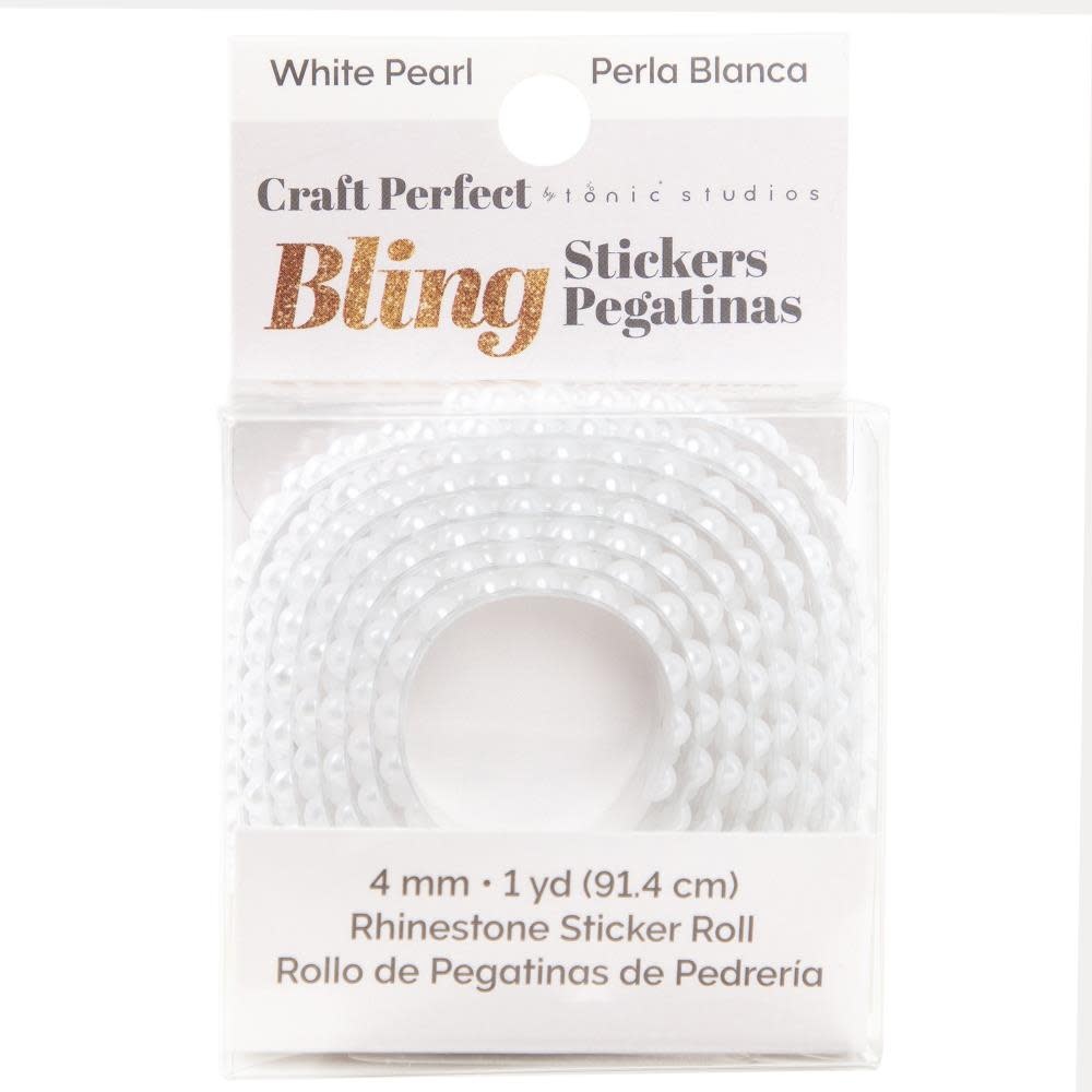 TONIC TONIC STUDIOS CRAFT PERFECT WHITE RHINESTONE STICKER ROLL