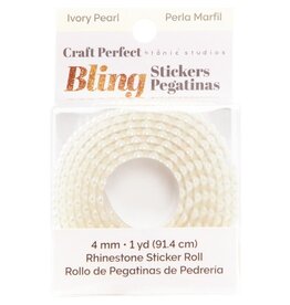 TONIC TONIC STUDIOS CRAFT PERFECT IVORY RHINESTONE STICKER ROLL