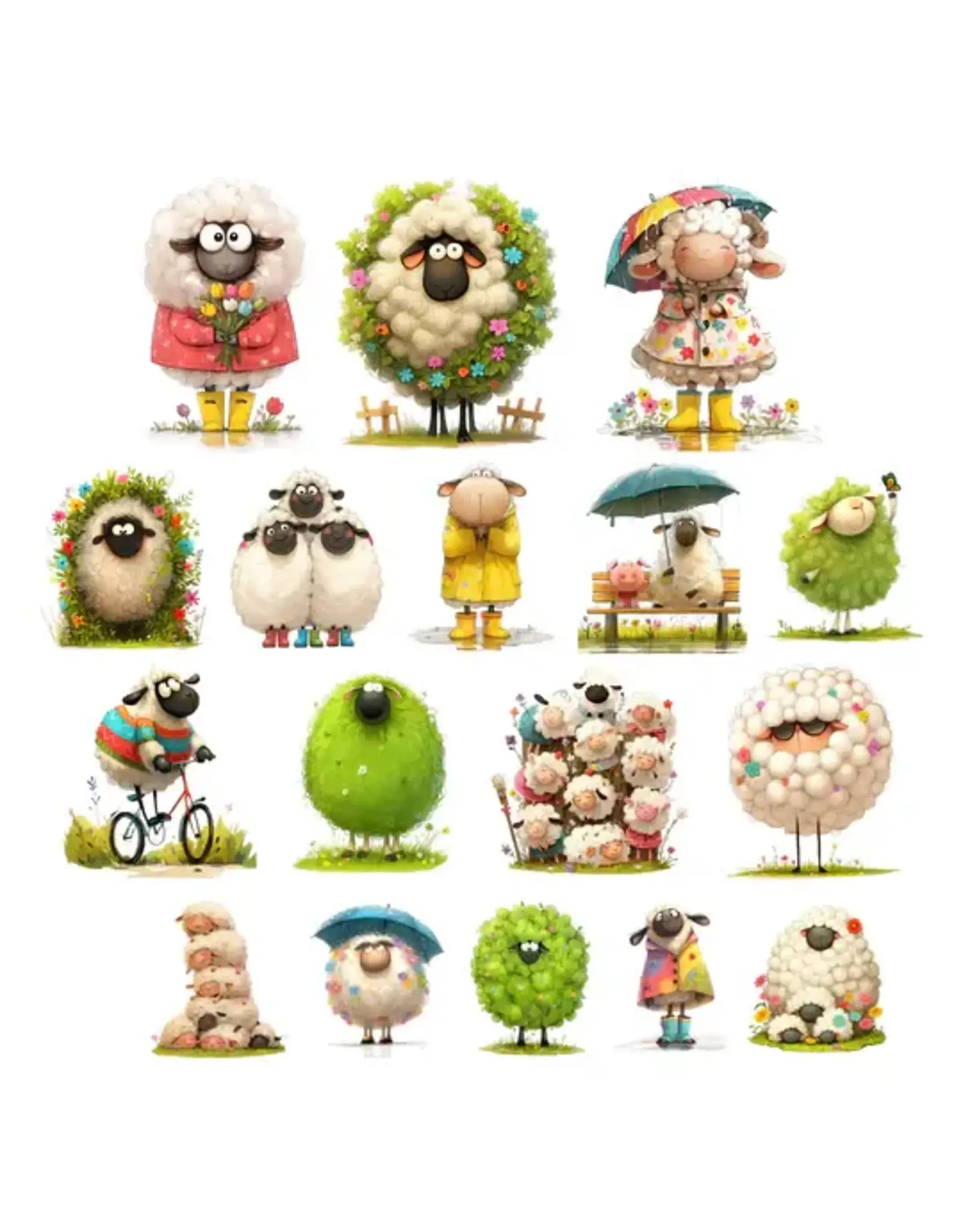 SIMPLY STATED SIMPLY STATED CUTE SHEEP EPHEMERA