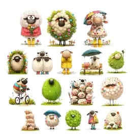 SIMPLY STATED SIMPLY STATED CUTE SHEEP EPHEMERA