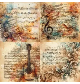 SIMPLY STATED SIMPLY STATED VINTAGE MUSIC 9 12x12 CARDSTOCK