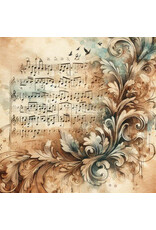 SIMPLY STATED SIMPLY STATED VINTAGE MUSIC 4 12x12 CARDSTOCK