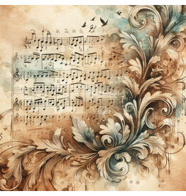 SIMPLY STATED SIMPLY STATED VINTAGE MUSIC 4 12x12 CARDSTOCK