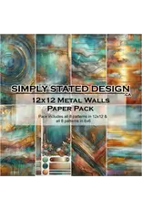 SIMPLY STATED SIMPLY STATED METAL WALLS 12x12 PAPER PACK