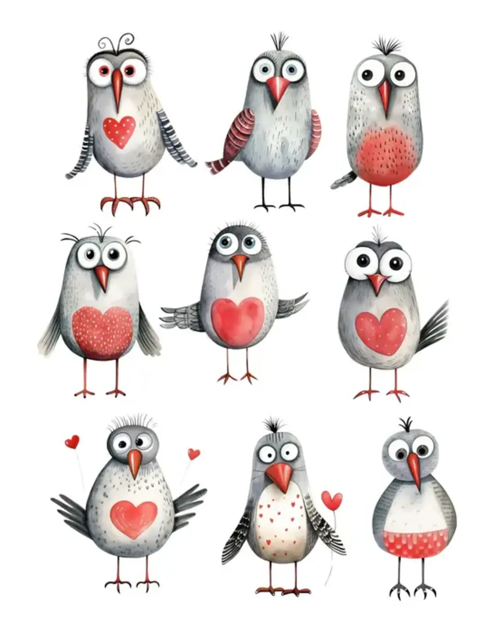 SIMPLY STATED SIMPLY STATED QUIRKY LOVE BIRDS EPHEMERA