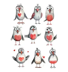 SIMPLY STATED SIMPLY STATED QUIRKY LOVE BIRDS EPHEMERA