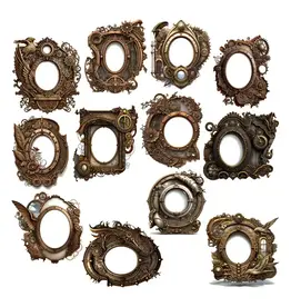 SIMPLY STATED SIMPLY STATED STEAMPUNK CITY FRAMES EPHEMERA