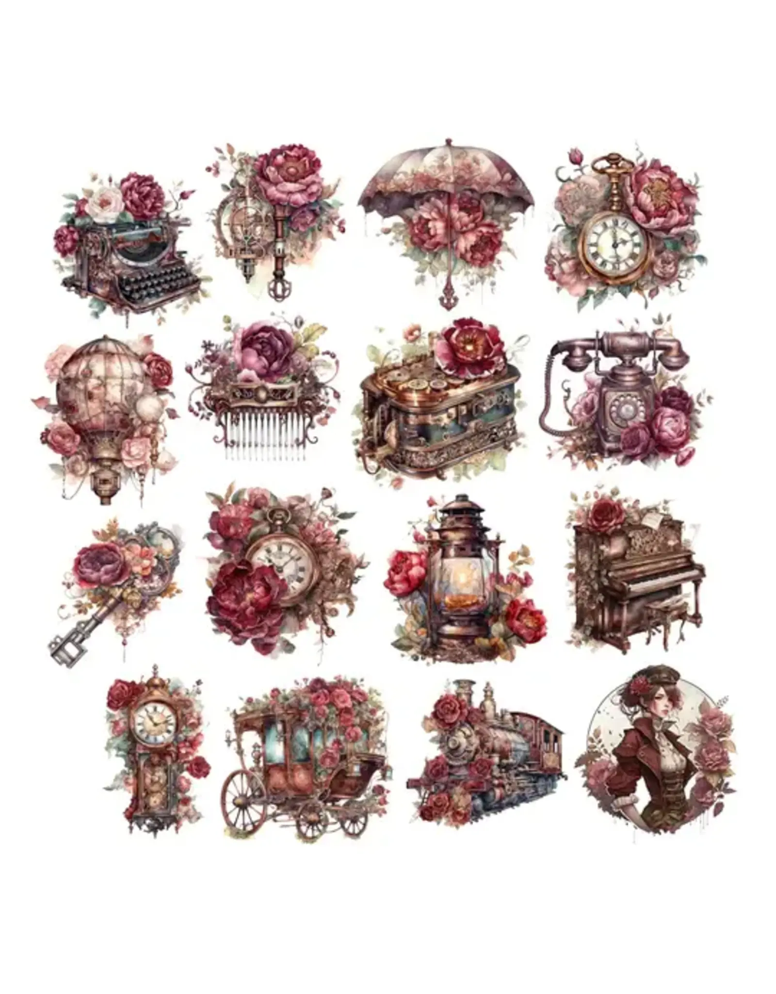 SIMPLY STATED SIMPLY STATED FLORAL STEAMPUNK EPHEMERA