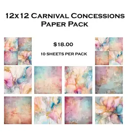 SIMPLY STATED SIMPLY STATED CARNIVAL CONCESSIONS 12x12 PAPER PACK