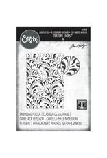SIZZIX SIZZIX TIM HOLTZ MULTI-LEVEL TEXTURE FADES VAULT FLOURISH A6 EMBOSSING FOLDER