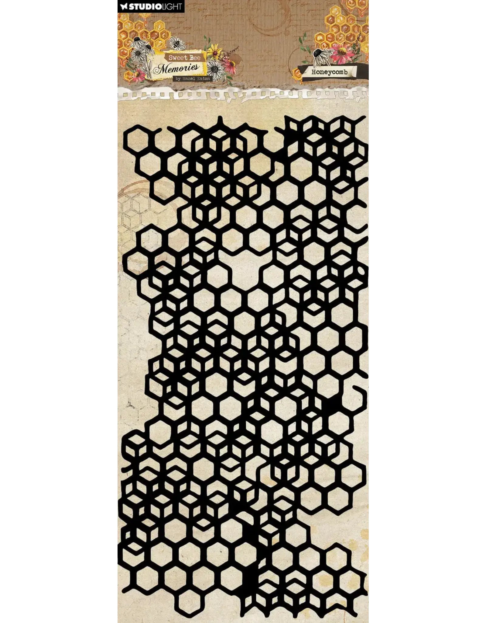 STUDIOLIGHT STUDIOLIGHT SWEET BEE MEMORIES HONEYCOMB MASKS STENCIL