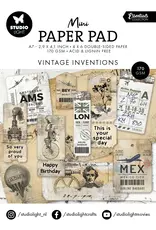 STUDIOLIGHT STUDIOLIGHT ESSENTIALS VINTAGE INVENTIONS MINI PAPER PAD