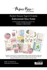 PAPER ROSE PAPER ROSE FLOWER SHOPPE BASICS TAGS EMBOSSED DIE CUTS