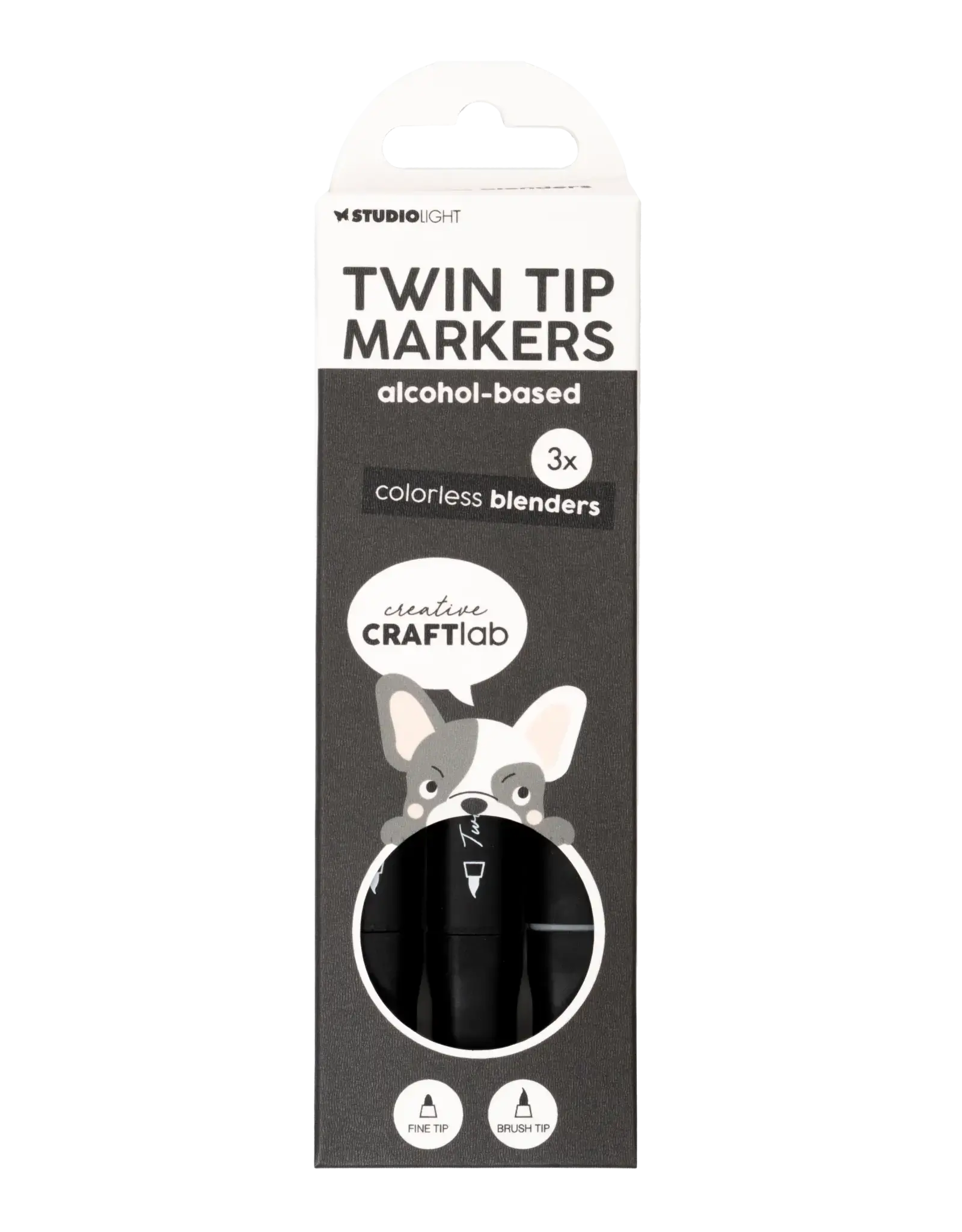 STUDIOLIGHT STUDIOLIGHT CREATIVE CRAFTLAB ESSENTIALS ALCOHOL MARKER COLORLESS BLENDERS 3/PK