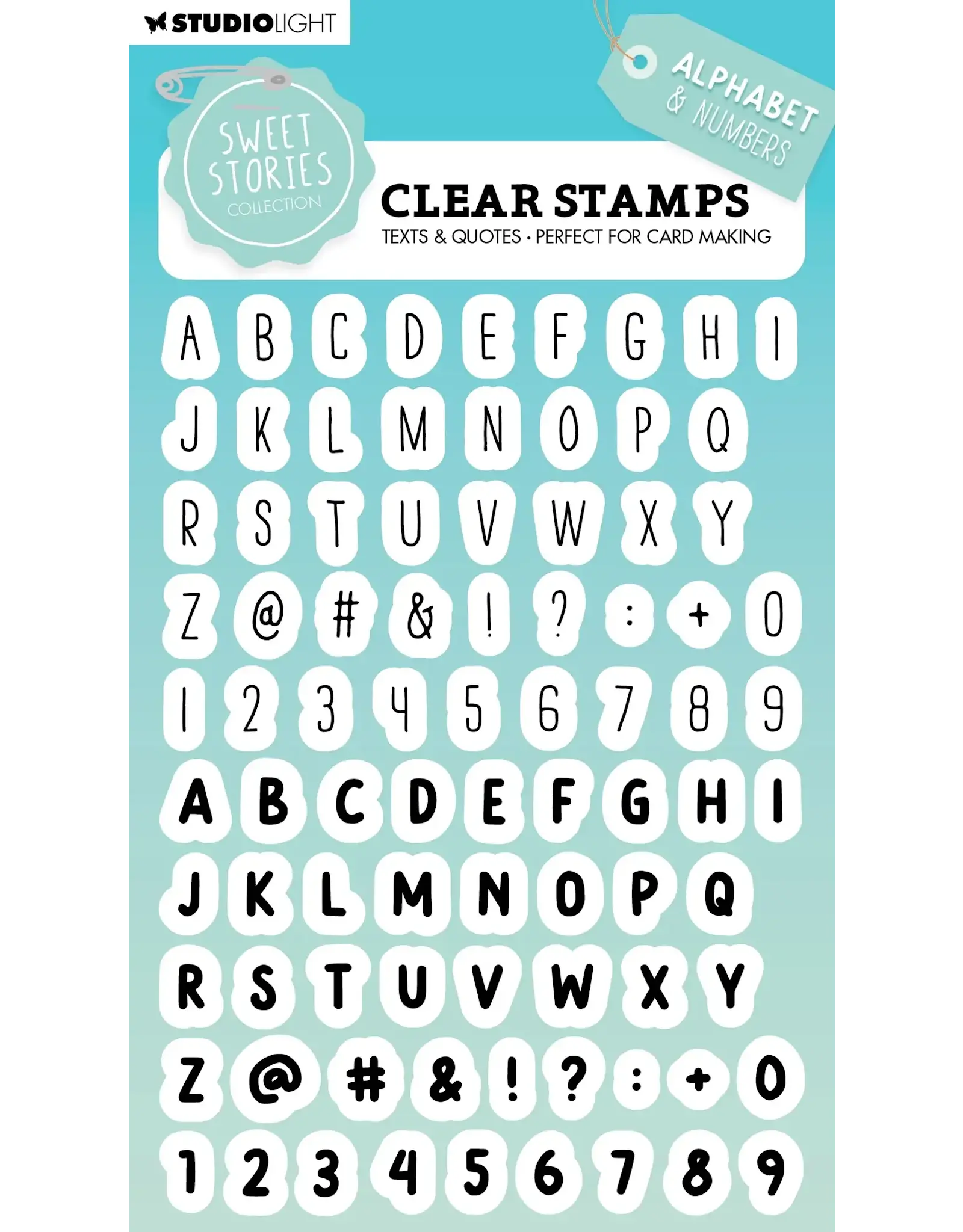 STUDIOLIGHT STUDIOLIGHT SWEET STORIES COLLECTION ALPHABET CLEAR STAMP SET