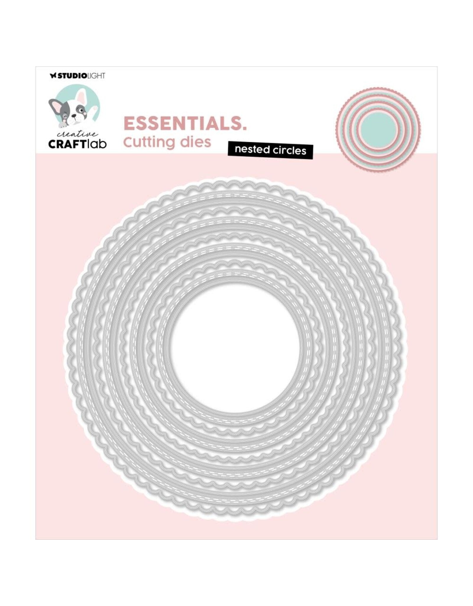 STUDIOLIGHT STUDIOLIGHT CREATIVE CRAFTLAB ESSENTIALS NESTED CIRCLES DIE SET